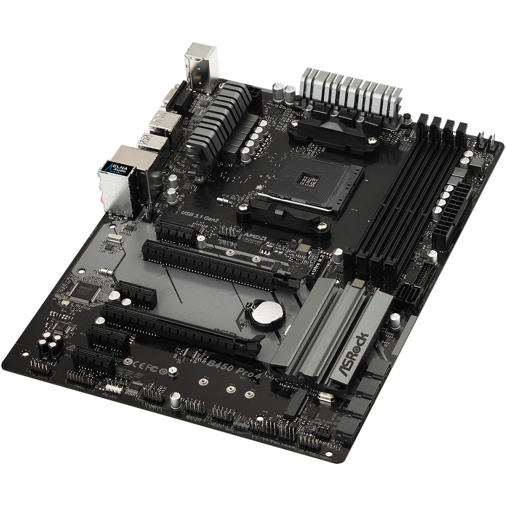 ASROCK MAINBOARD B450-PRO4 B450 PRO4 SOCKET AMD AM4 - MOTHERBOARD ASROCK B450PRO4