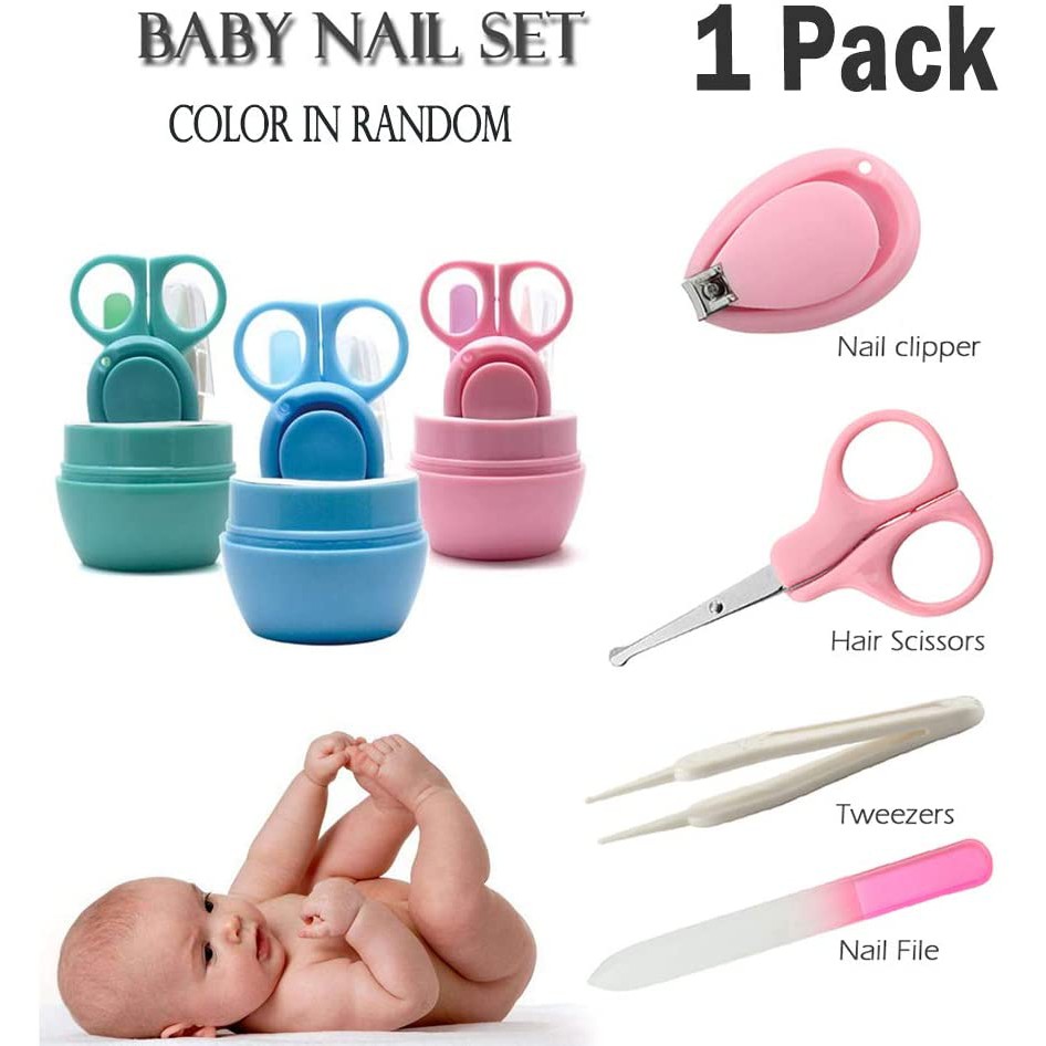 Baby Manicure Set 4-In-1 Gunting kuku Bayi warna random