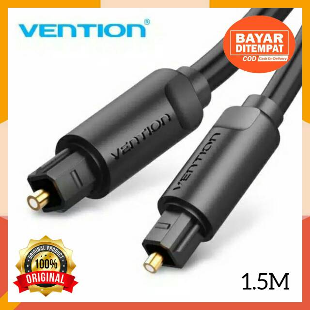 VENTION BAE KABEL TOSLINK AUDIO DIGITAL TO ANALOG OPTIK OPTIC SPDIF OPTICAL FIBER OPTIK 1.5 METER