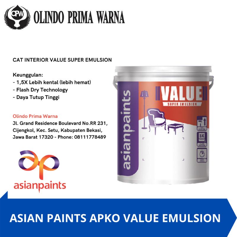 Asian Paints Apko Value Emulsion 5kg