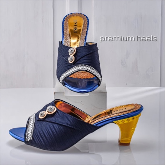 SANDAL HAK PESTA WANITA MEWAH 5 CM HEELS PLATFORM SESERAHAN KONDANGAN 576