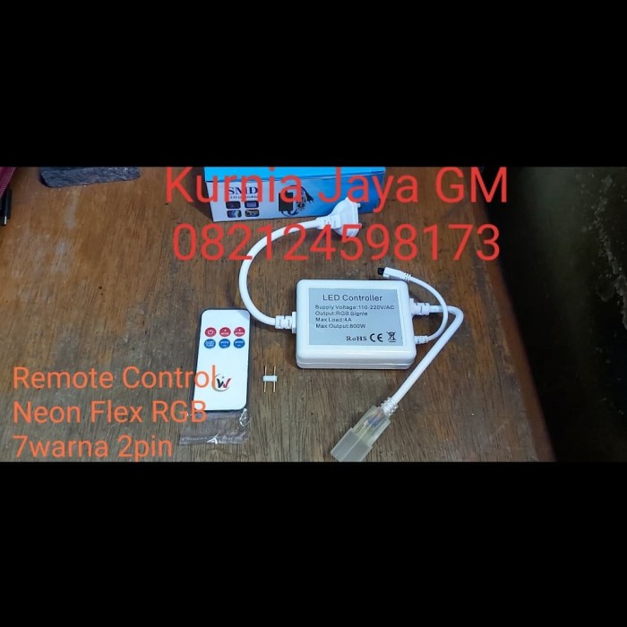 Controller RGB LED Selang Neon Flex 2pin + Remote 50m /Remote RGB LED