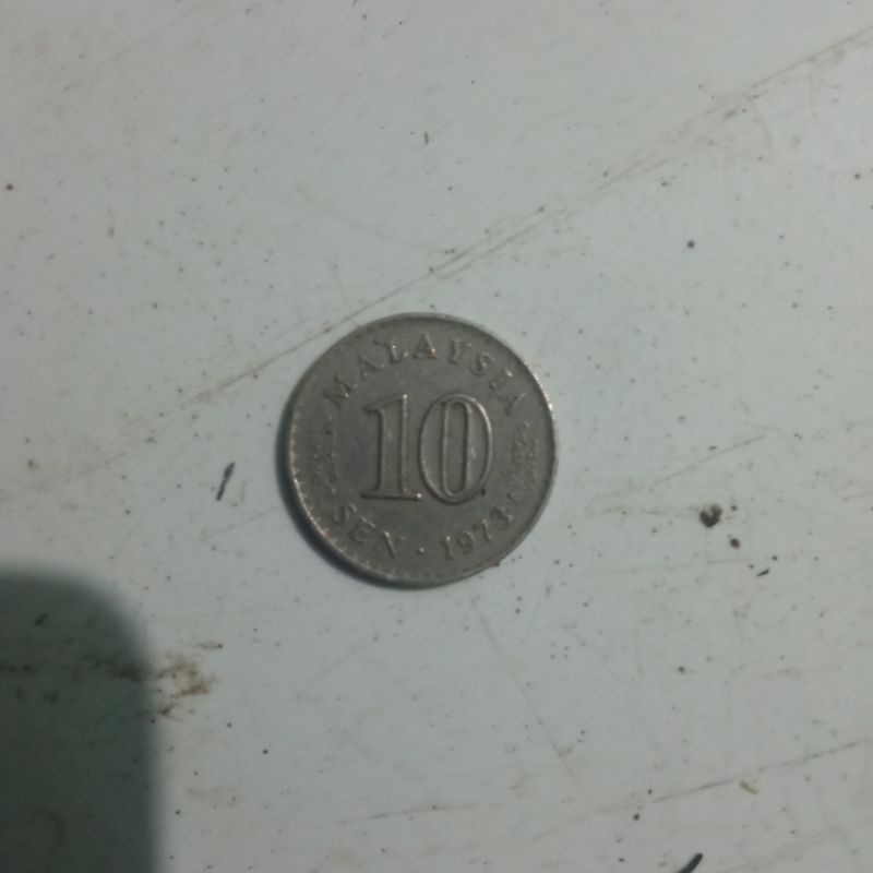 uang 10 sen Malaysia 1973