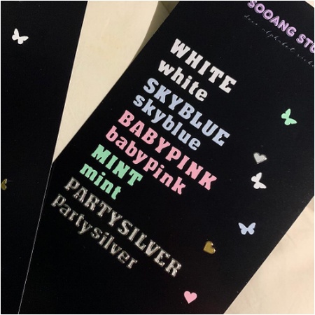 

[ Sticker ABC Gothic ] READY INA SOOANG Studio 수앙 스튜디오 | Original Sooangs Alphabet Deco Polco Stiker Alfabet PC Polcos Journal Photocard Pola Polaroid Gothic Font Sans cute korean Transparent Pastel Metallic Candy Color Polcos Bujo silver gold line