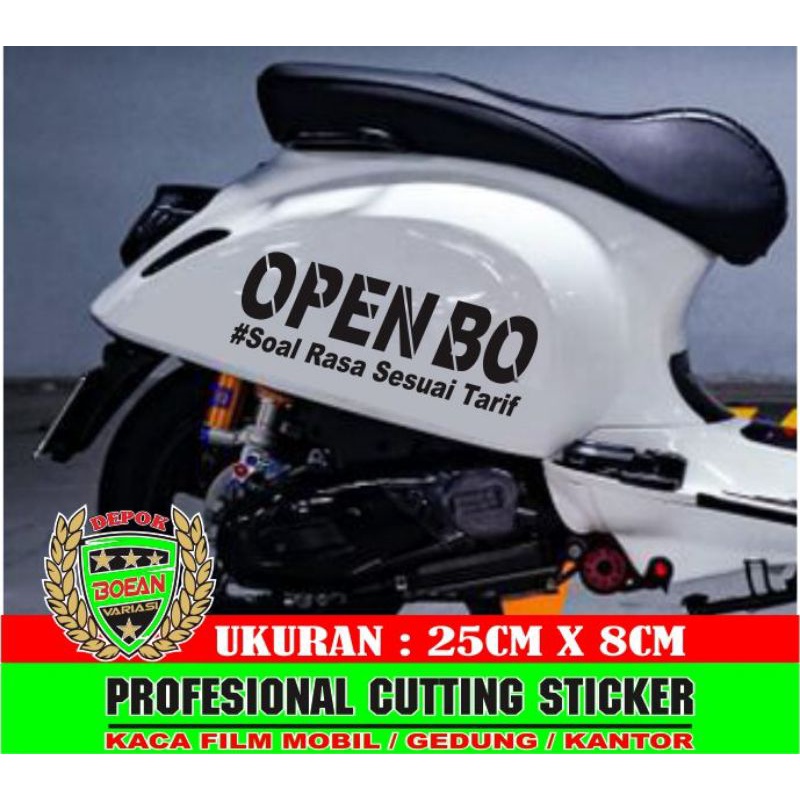 Cutting sticker vesva scoopy genio sticker keren open BO universal