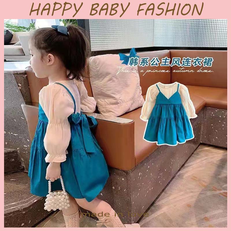 (0- 4Tahun)QZ-55 Baju Dress anak setelan Style Rompi Import（4）