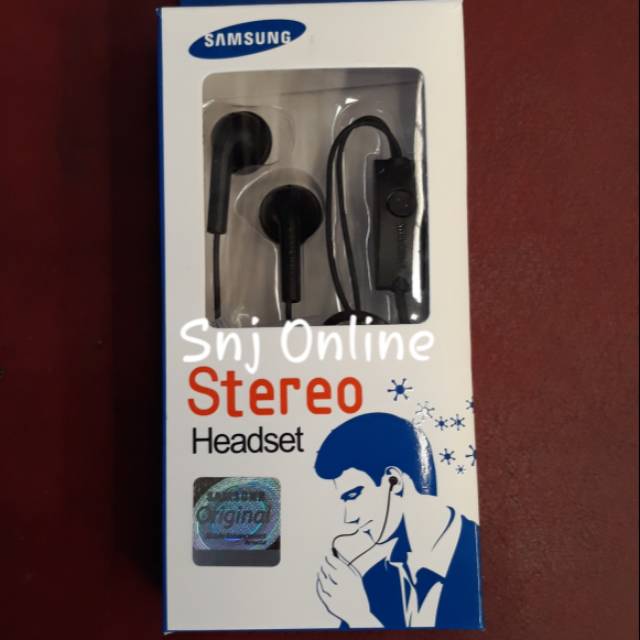 Hansfree Headset Earset Samsung A80 A70 A50 A30 A20 A10 warna hitam ORIGINAL 100%