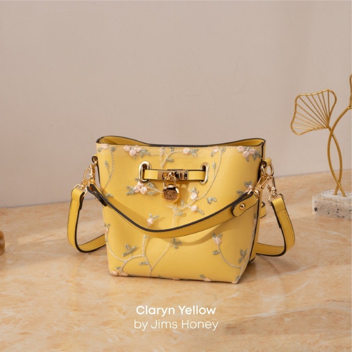 PROMO TAS WANITA Jims Honey - Claryn Bag Tas Wanita Selempang - YELLOW RANSEL SELEMPANG KEKINIAN TER