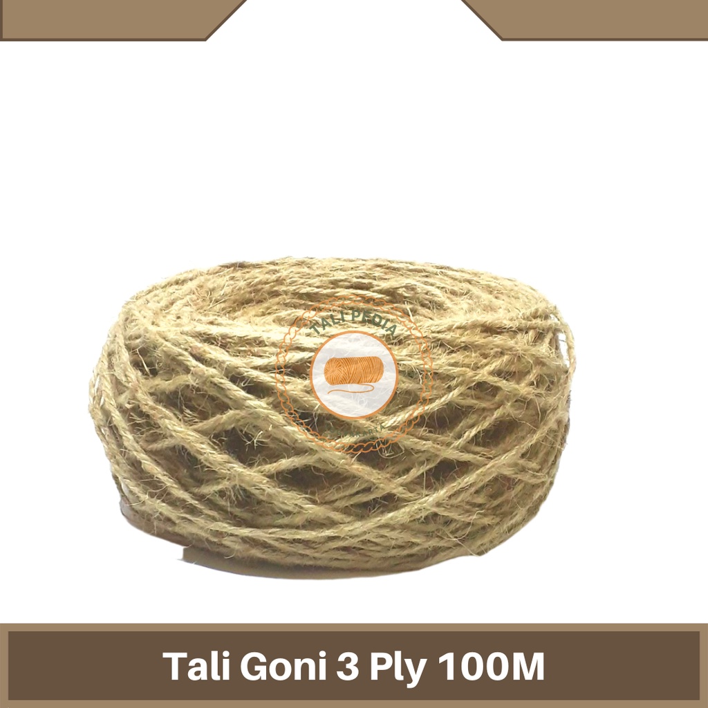 

Tali Goni Kecil 3 Ply - Tali Rami 3MM 100m Benang Kerajinan Rumbai