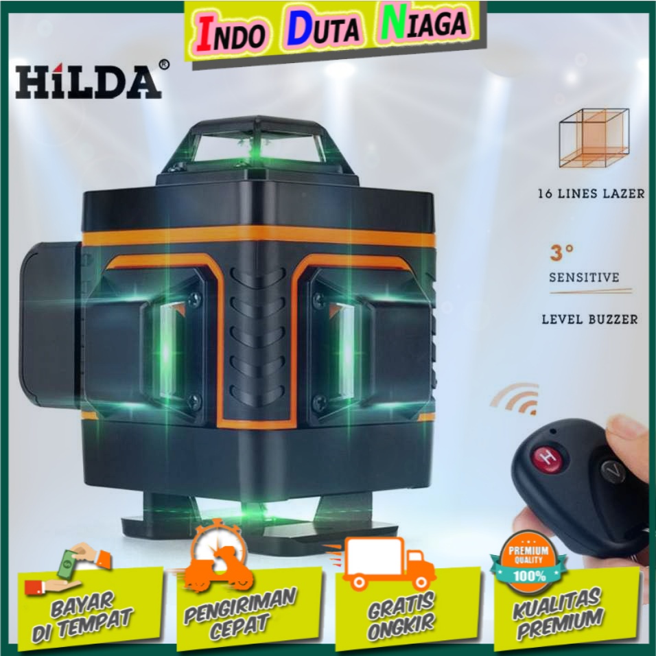 Hilda Mesin Self Leveling Laser 4D 16 Line with Remote - LD-515