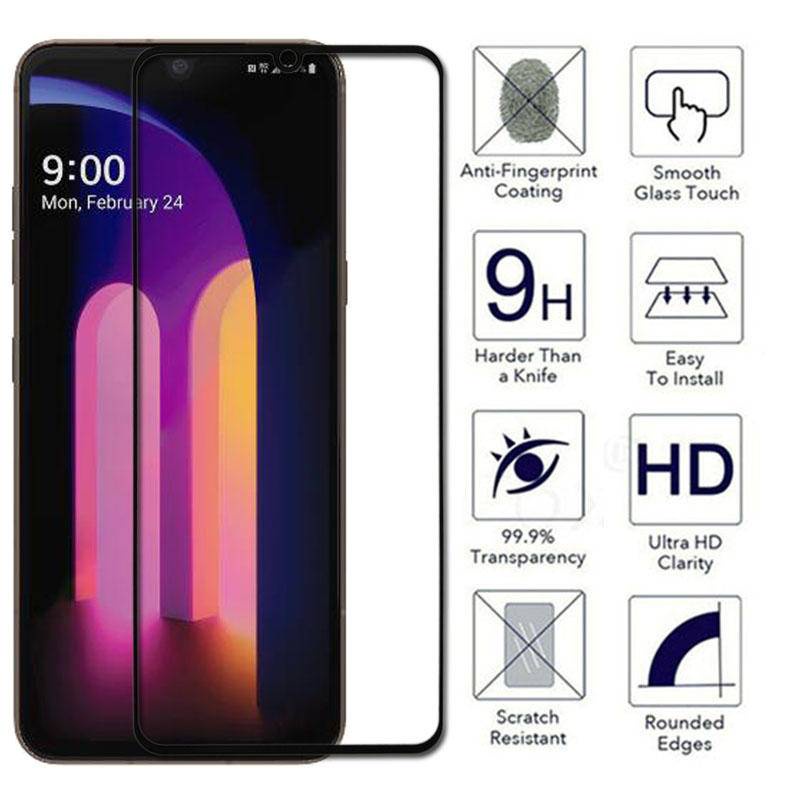 Pelindung Layar Tempered Glass Full Cover Premium Untuk Lg G7 Thinq G7 One Fit Plus Q9 X5