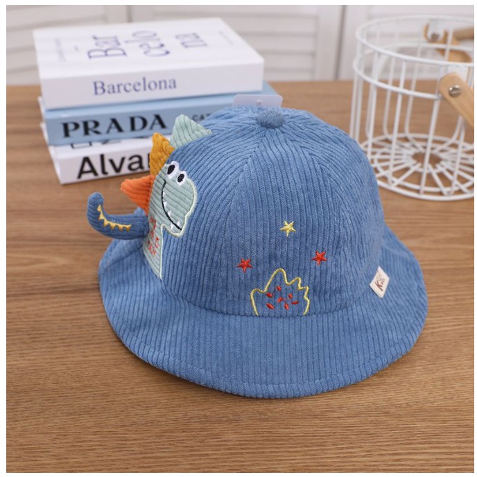 Topi Bucket Dino Wild 6 bln - 4 tahun High Quality Import Bordir Premium VC