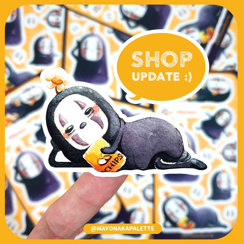 

Noface Summer Sticker _ Ghibli Fanart