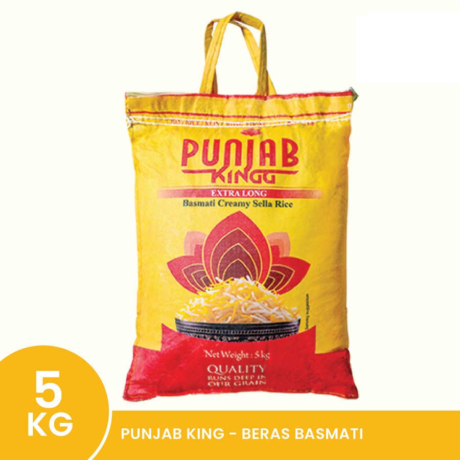 Beras Basmati Punjab King 5kg - Basmati Rice Extra Long