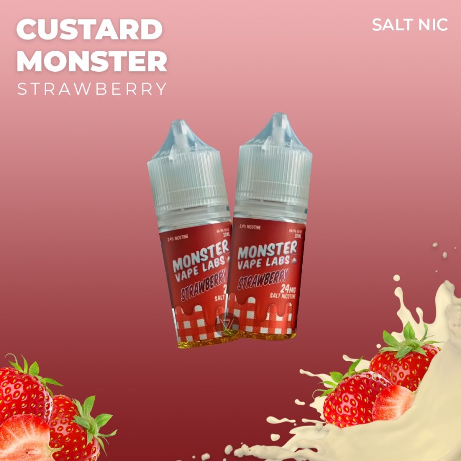 LIQUID MONSTER VAPE LABS STRAWBERRY SALT NIC - STRAWBERRY JAM - 30ML