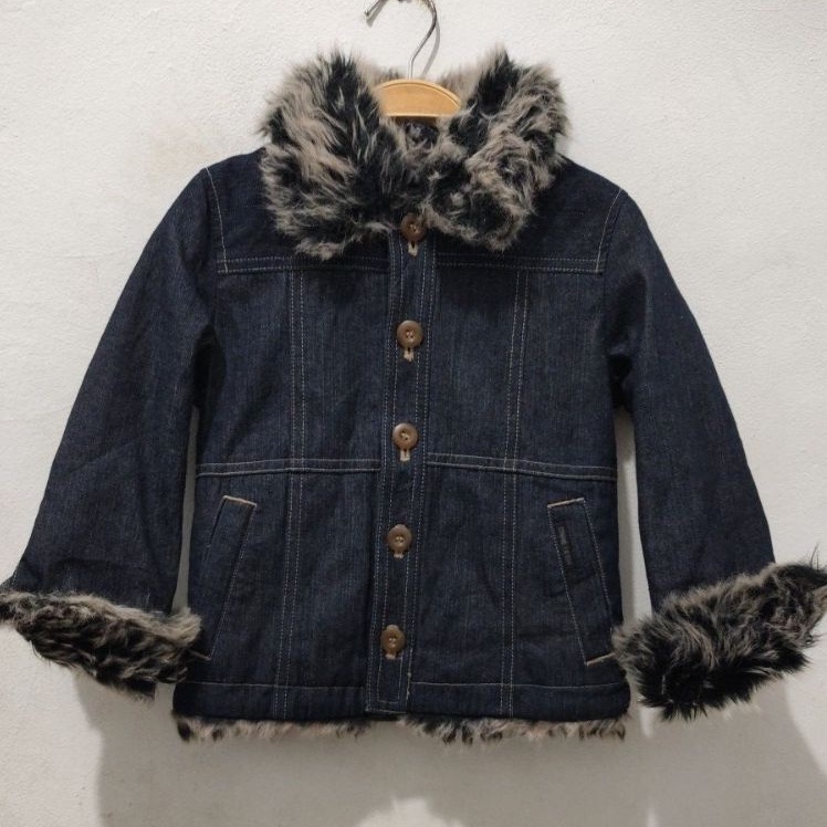 Jaket Jeans Anak size 100A brand Comme Ca Ism (preloved)