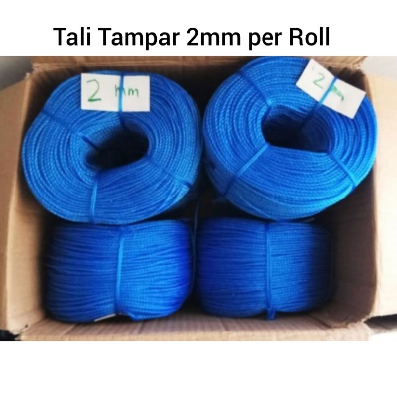 

Tali Tampar Plastik 2mm per Roll / Tali Tambang Plastik senar 2 mm / Tali ikat Tali Jemuran