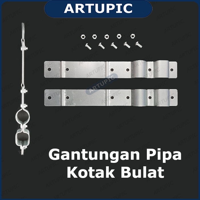 Gantungan Pipa BULAT KOTAK | S-hook S-hanger Jalur Minum Kandang Ayam