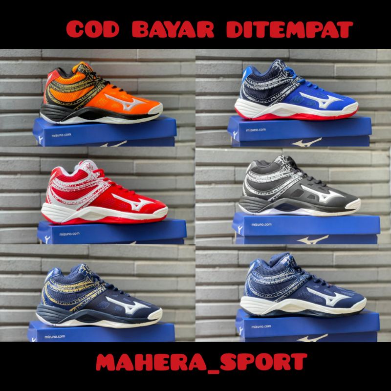 Sepatu volly Mizuno thunder blade 2 lokal / sepatu volly murah