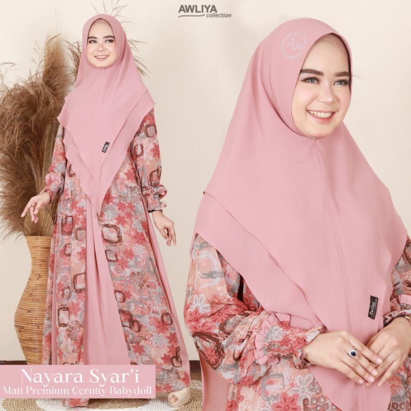 GAMIS SYAR'I NAYARA BY AWLIYA COLLECTION - GAMIS TERBARU - GAMIS BUSUI