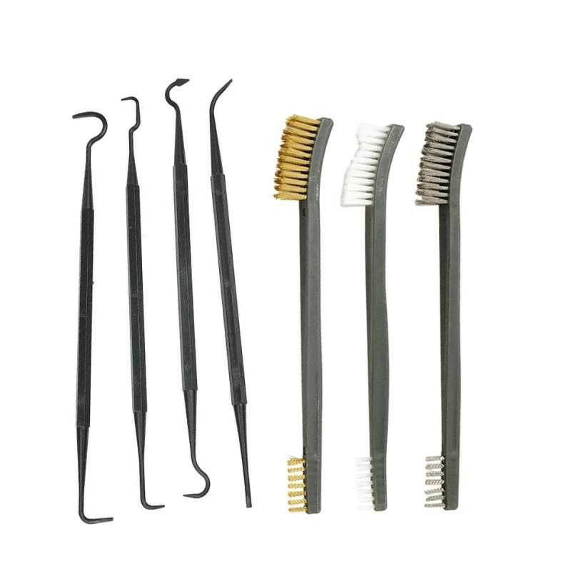 Set 7pcs Sikat Kawat dan Pengukit Seal Mesin Bengkel Mobil Motor Steel Wire Brush