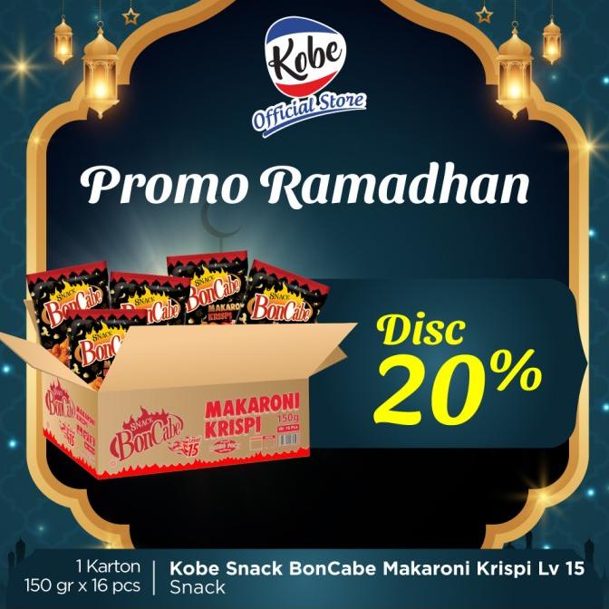 

Snack Boncabe Makaroni Krispi Lv 15 1 Karton Isi 16 Pcs