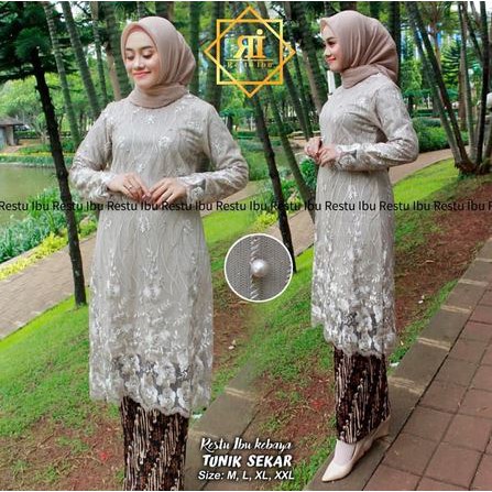 set kebaya tunik sekar berkualitas