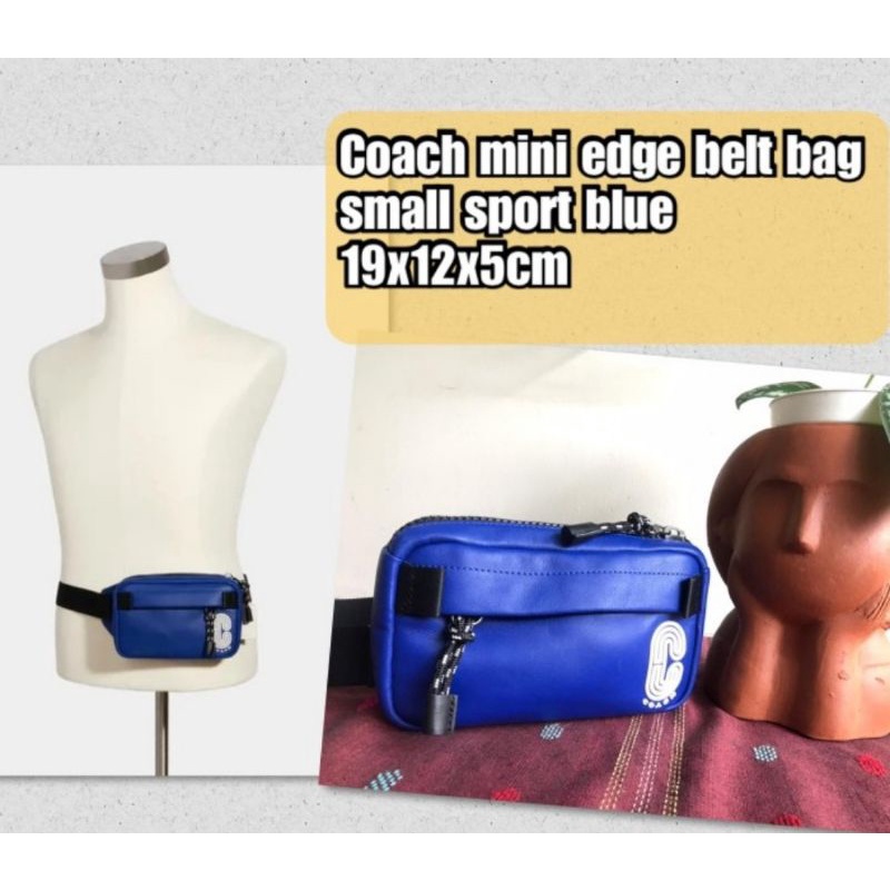 Tas Coach Authentic Original / Mini Edge Belt Bag Small Sport Blue i