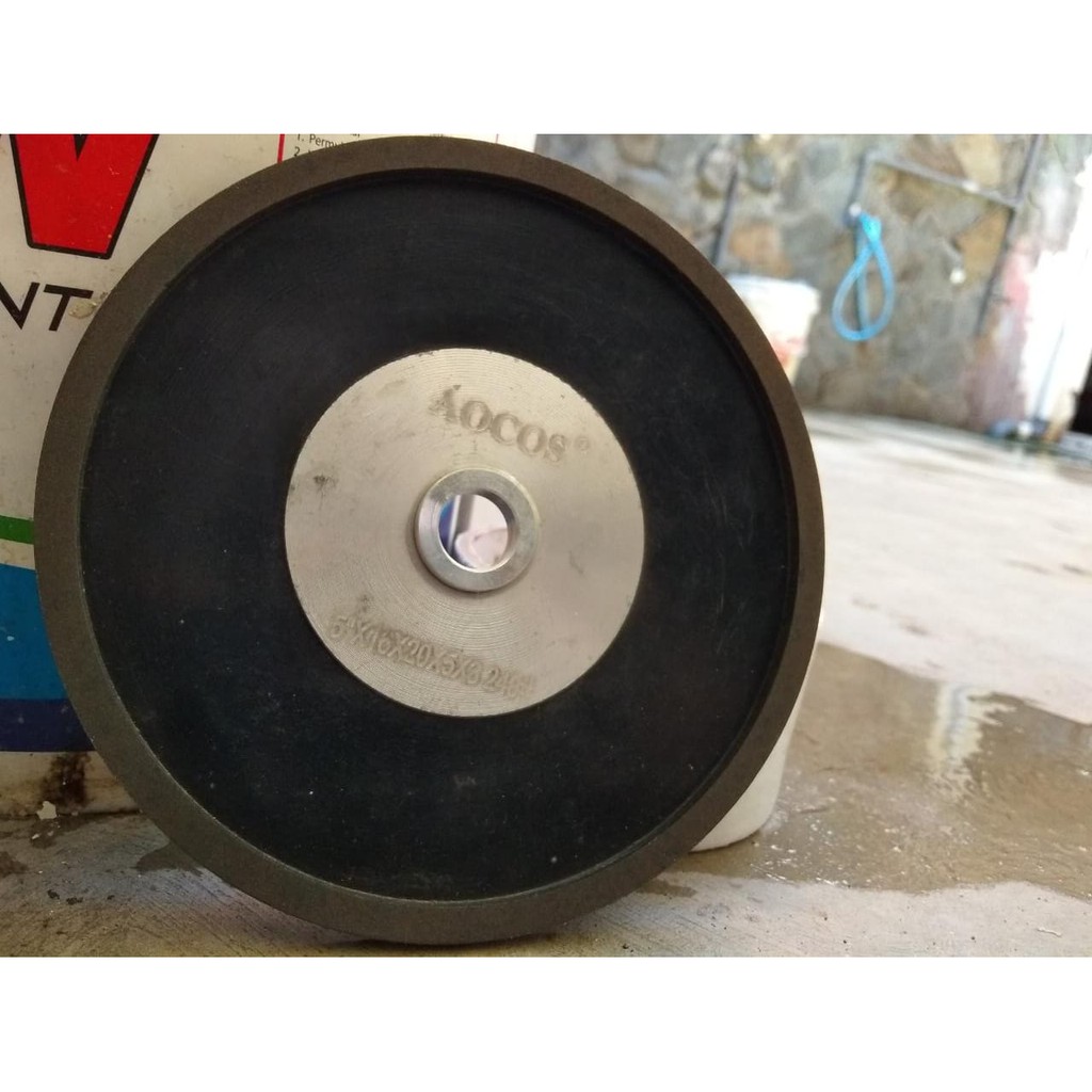 Diamond asah Grinding Wheel Batu Asah Mata Planner AOCOS 5 inch GRIT 240