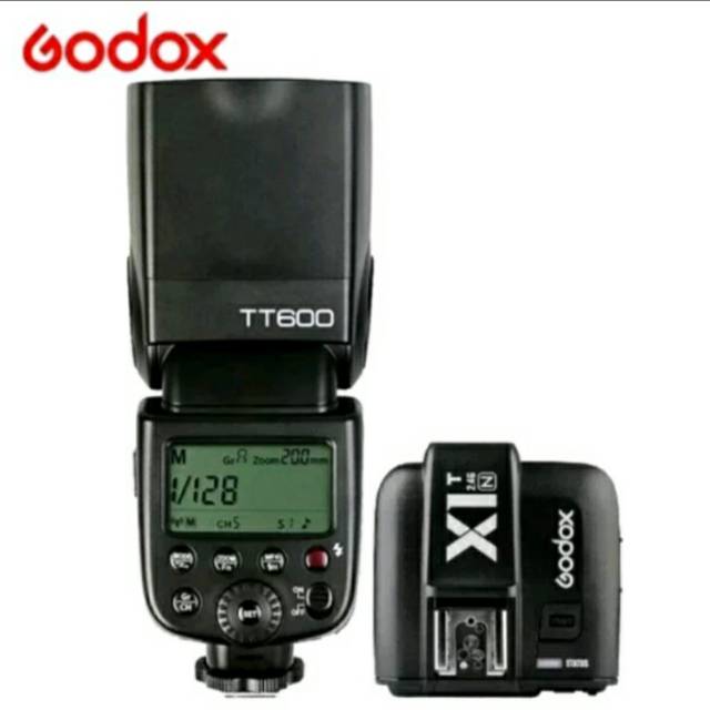 Paket Flash Godox TT600 plus Trigger Godox X1T For Nikon