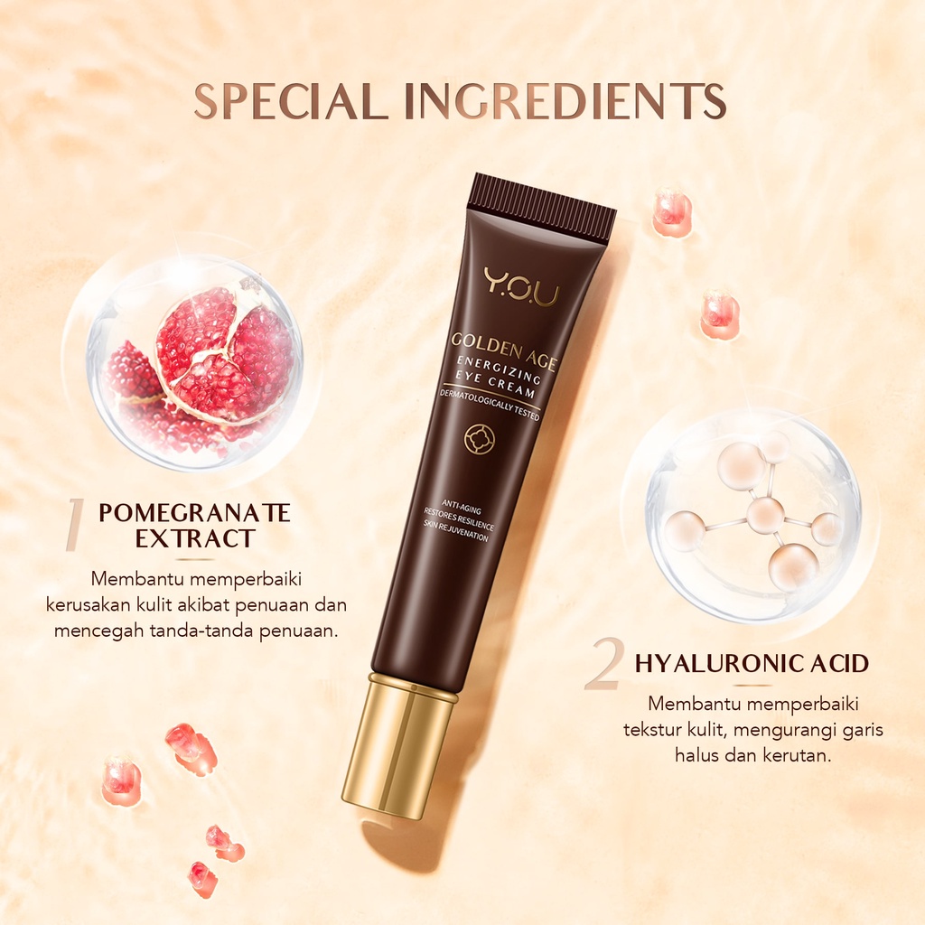 ⭐️ Beauty Expert ⭐️ YOU Golden Age Revitalizing Night Cream 18g | Energizing Eye Cream 15g[Overnight Skin Reviving Complex]