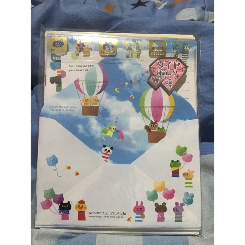 

PANDA ANIMALS LETTER SET KERTAS SURAT JEPANG MADE IN JAPAN MEMO STICKY NOTE NOTEPAD STATIONERY