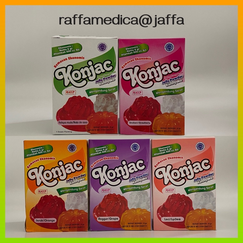 KONJAC Jelly Powder Konnyaku 6gr - 10 RASA