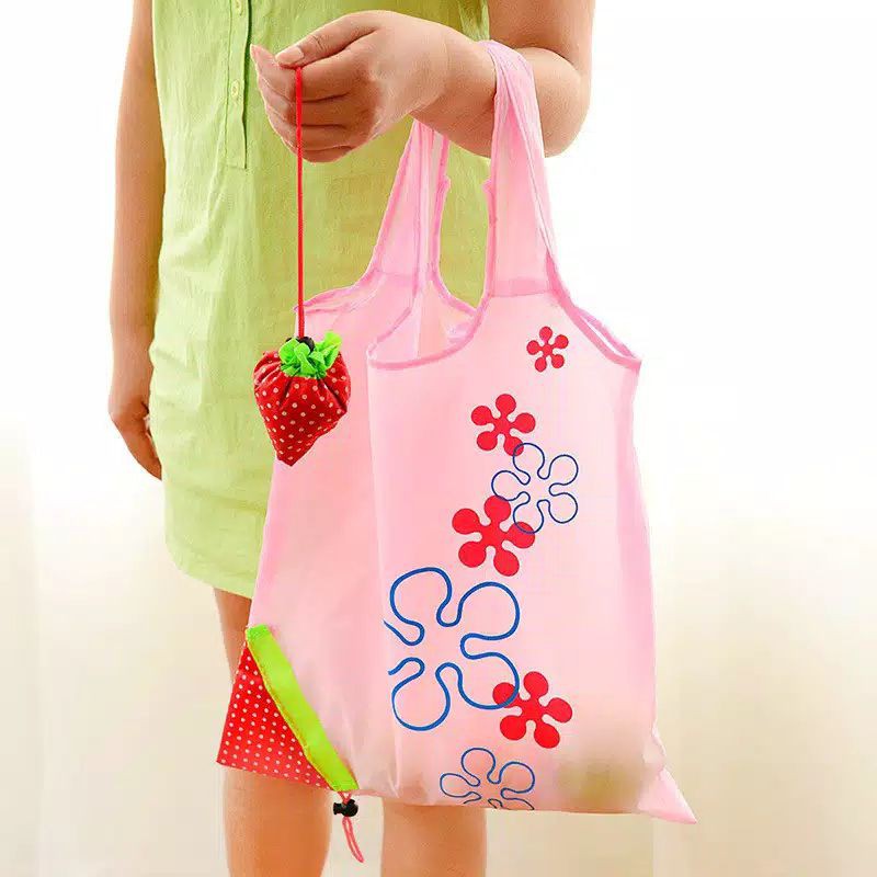 TAS BELANJA LIPAT STRAWBERRY