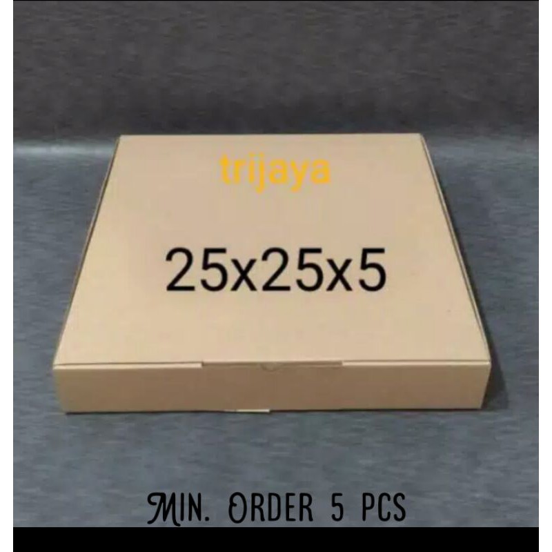 

kardus box pizza / die cut uk 25x25x5