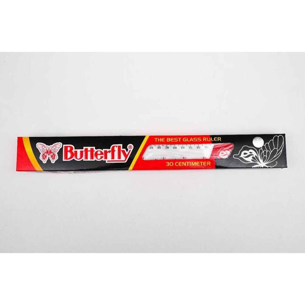 

[(BAYAR DITEMPAT) Penggaris Butterfly 30cm (12Pc s)