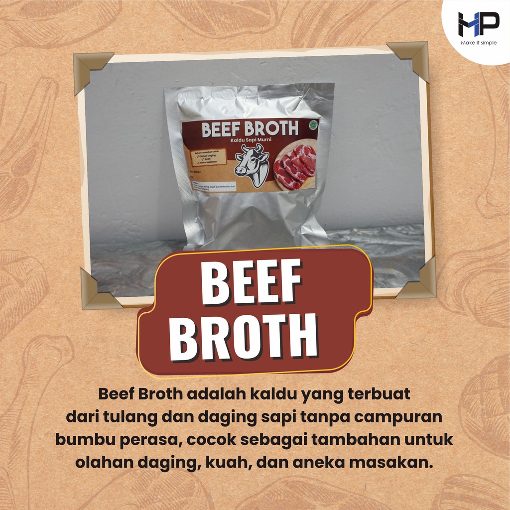 Beef Broth - Perasa Sapi / Kaldu Sapi Murni / Extrak Sapi (Lebih kuat dari Royco / masako)