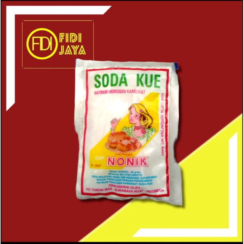 

SODA KUE NATRIUM HIDROGEN KARBONAT CAP NONIK 40 GR