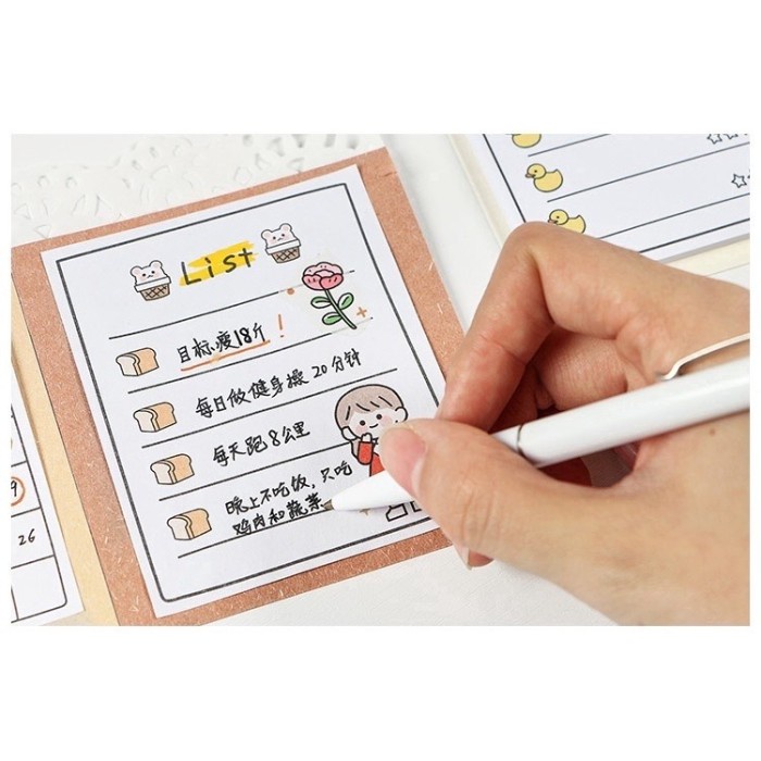 

Segera Miliki 30 Lembar Sticky Notes Weekly Daily Monthly Planner Korean Cute Murah