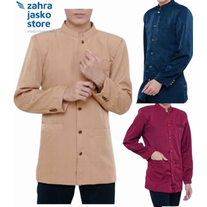 jasko pria dewasa terbaru /jasko fashion warna mocca marun dongker