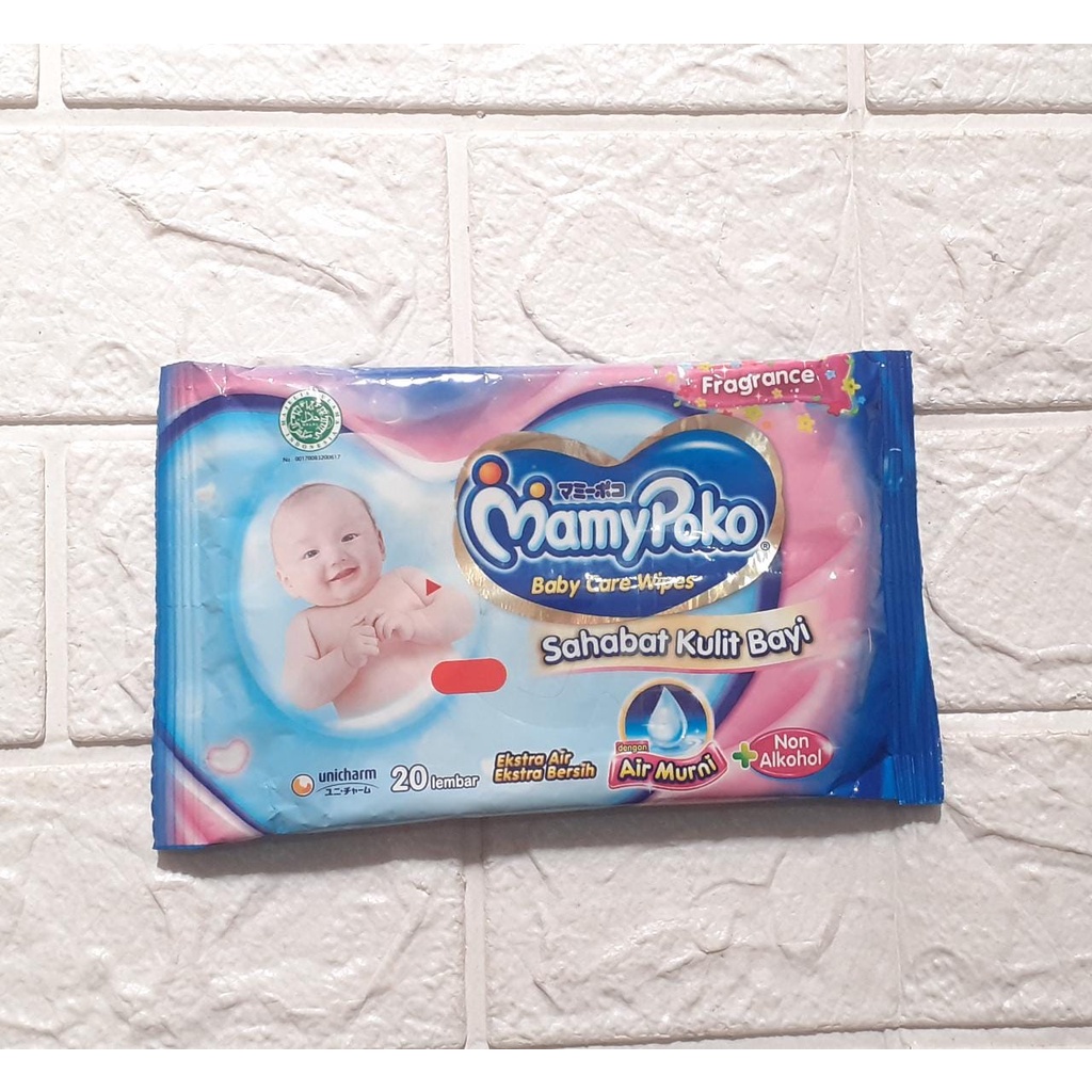 Tissue Basah MAMYPOKO WIPES TISU Reguler Plus Perfume &amp; Non Perfume mamipoko 10 48 50 Lembar mamy poko