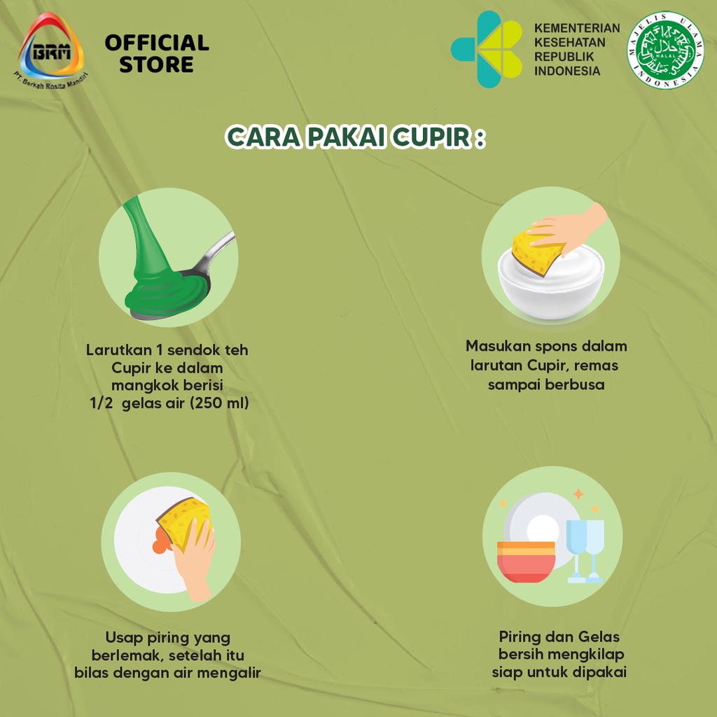 CUPIR Cairan Pencuci Piring Ekstra Jeruk Nipis 450 Ml