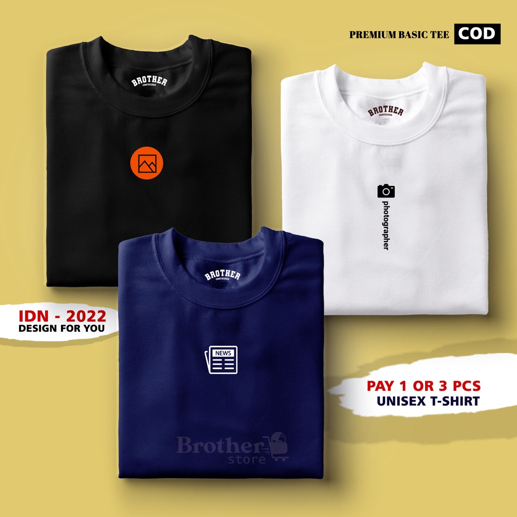 BUY 1 OR 3 PCS ( PROMO COD ) BROTHER STORE / Kaos Distro100% Catoon Combed 30s /ArticelINP