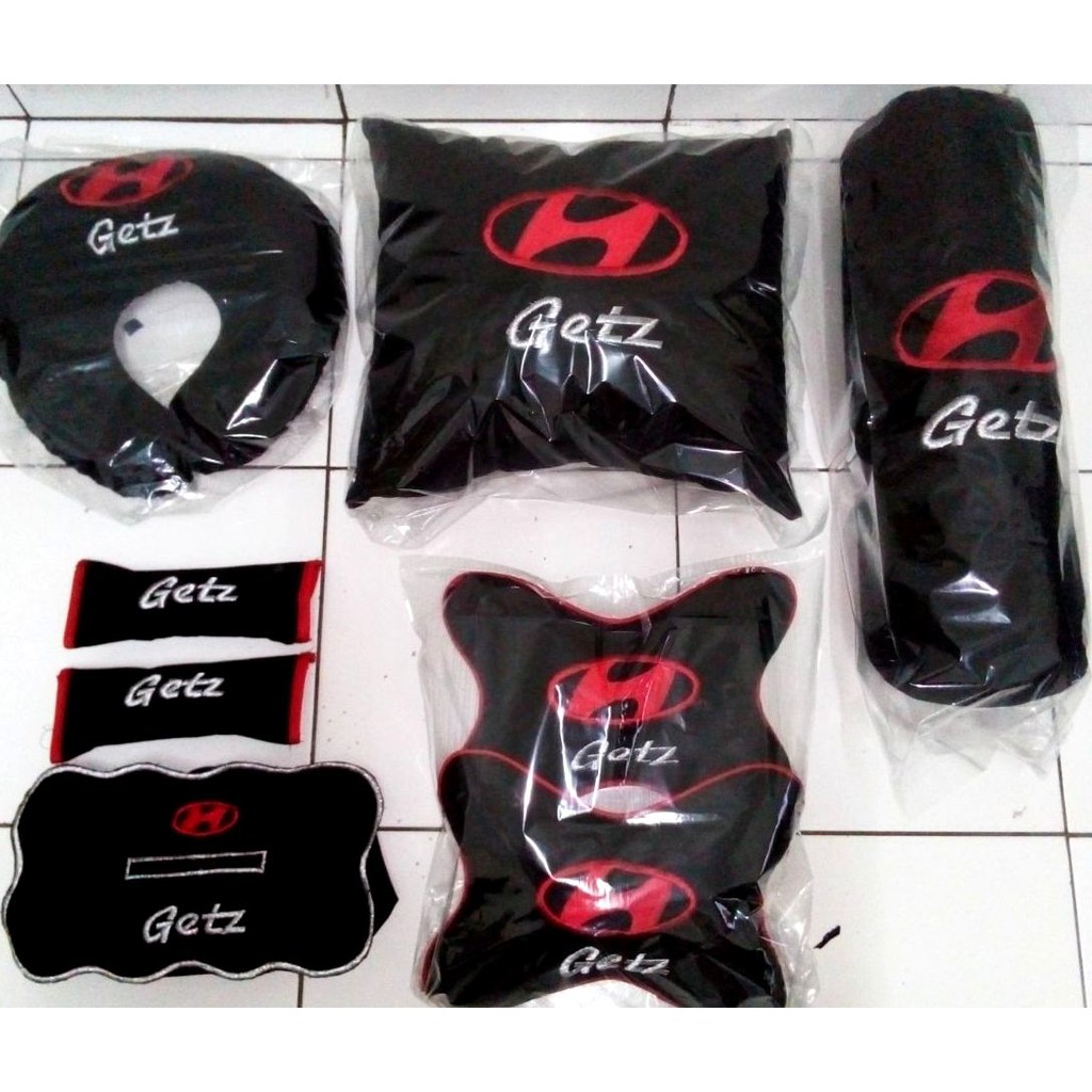 Paket full set 6 in 1 bantal mobil aksesoris interior Hyundai Getz