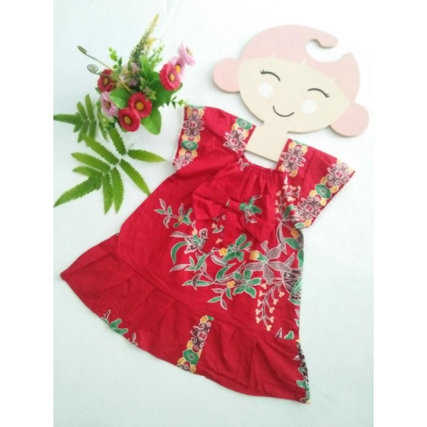 dres anak renda kecil/pakaian anak perempuan/baju anak cewe/dres imut/baju batik anak perempuan
