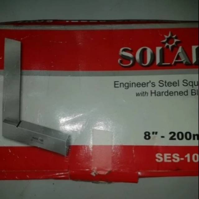 

Siku Mesin 8 inch Penggaris Baja SOLAR siku baja