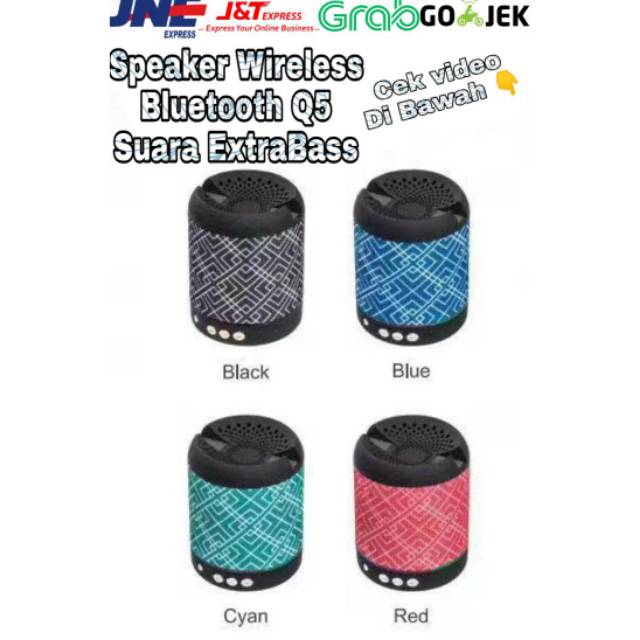 SPEAKER BLUETOOTH Q5 BT SPEAKER Q5 WIRELESS BLUETOOTH PORTABLE SPEAKER