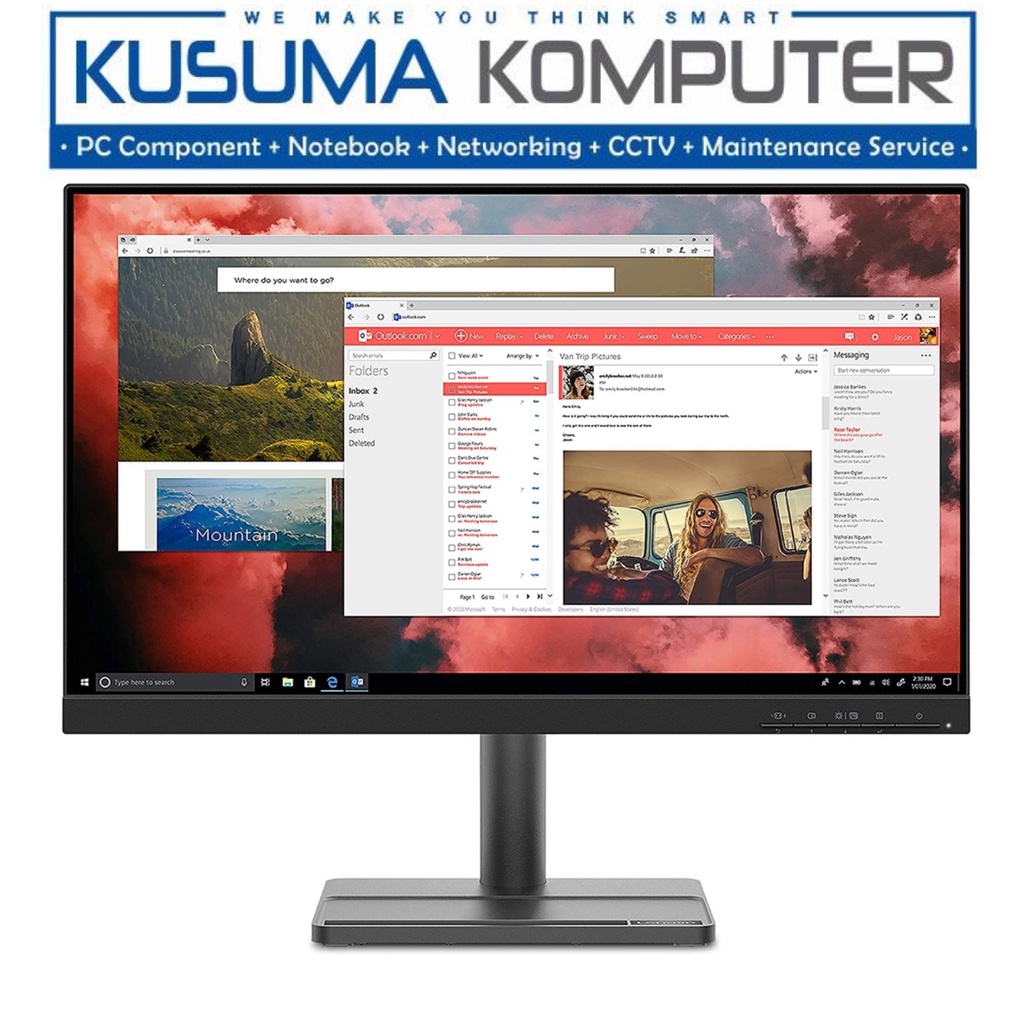 Lenovo Monitor L22e-30 22', VA, FHD, 75Hz, 72% NTSC, 3000:1