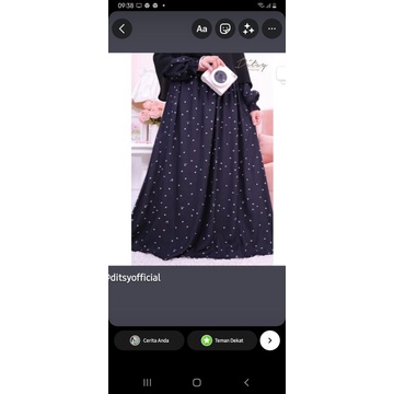 Ditsy Amore jetblack size S