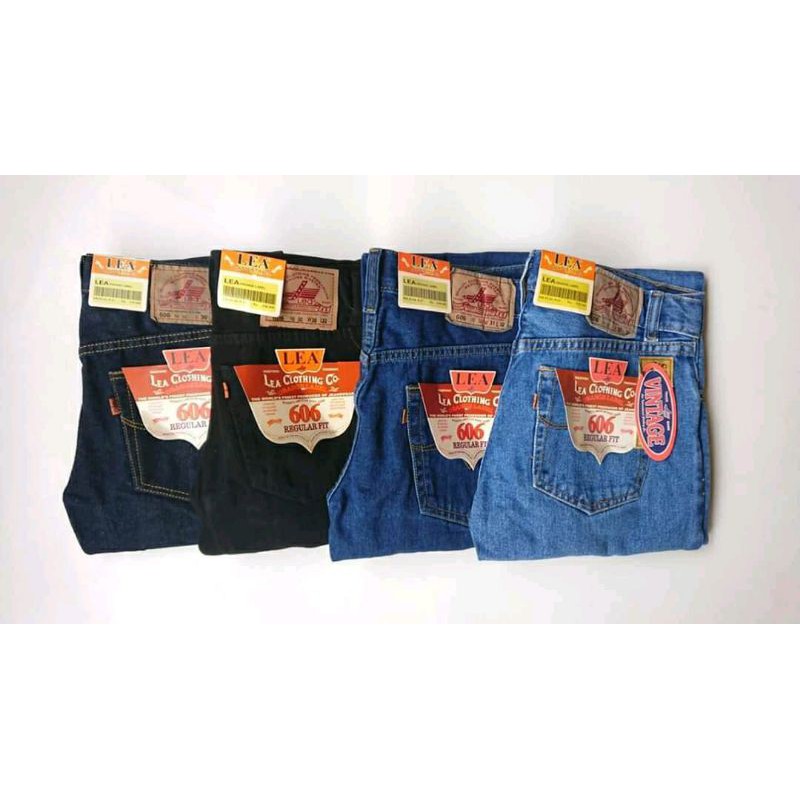 JEANS PRIA PANJANG WARNA HITAM/BIRU/BIRU TELOR ASIN /GARMENT
